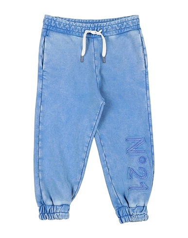 N°21 Casual pants Light blue 100% Cotton