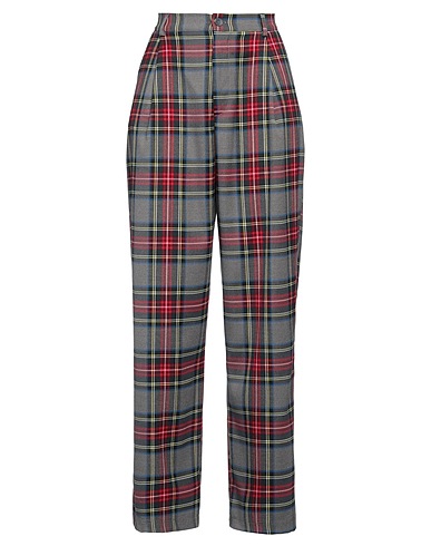KONTATTO Casual trouser Grey 63% Polyester, 34% Viscose, 3% Elastane