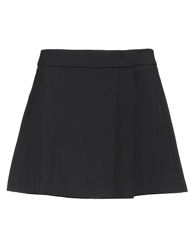 BLUMARINE Mini skirt Black 98% Virgin Wool, 2% Elastane