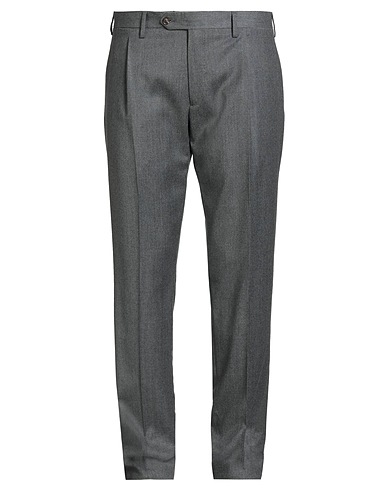 LARDINI Casual pants Grey 89% Wool, 10% Cashmere, 1% Elastane