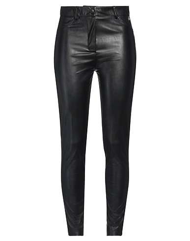 SOUVENIR Casual pants Black 50% Polyurethane, 50% Polyester