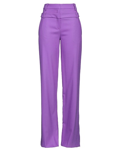 DAVID KOMA Casual pants Mauve 97% Wool, 3% Elastane
