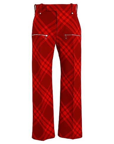 BURBERRY Casual trouser Red 100% Virgin Wool