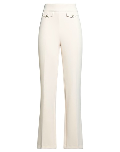 NENETTE Casual trouser Cream 92% Polyester, 8% Elastane
