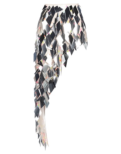 ALEXANDRE VAUTHIER Mini skirt Silver 100% Polyamide, Polyester, Cotton