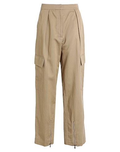 CALVIN KLEIN Casual trouser Camel 56% Cotton, 44% Linen