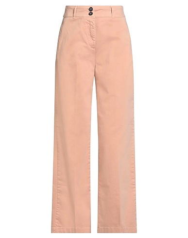 ALPHA STUDIO Casual pants Salmon pink 98% Cotton, 2% Elastane