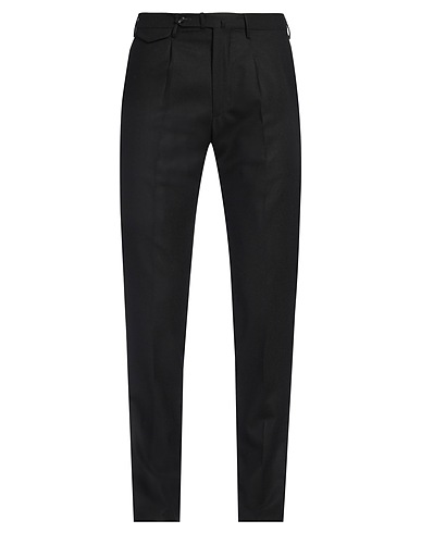 TAGLIATORE Casual pants Black 99% Virgin Wool, 1% Elastane