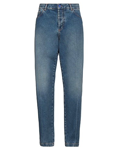 MARCELO BURLON Denim trousers Blue 89% Cotton, 11% Polyester