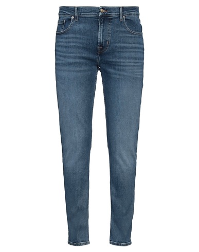 7 FOR ALL MANKIND Denim trousers Blue 81% Cotton, 10% Lyocell, 6% Elastomultiester, 3% Elastane