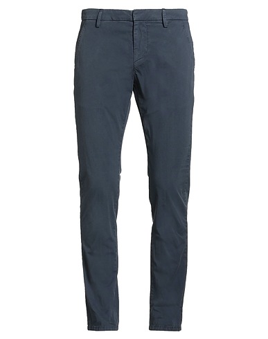DONDUP Casual pants Blue 96% Cotton, 4% Elastane