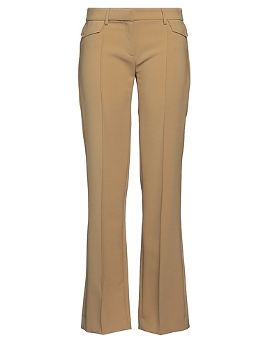 DION LEE Casual trouser Mustard 52% Polyester, 41% Wool, 4% Lycra®, 3% Polyamide