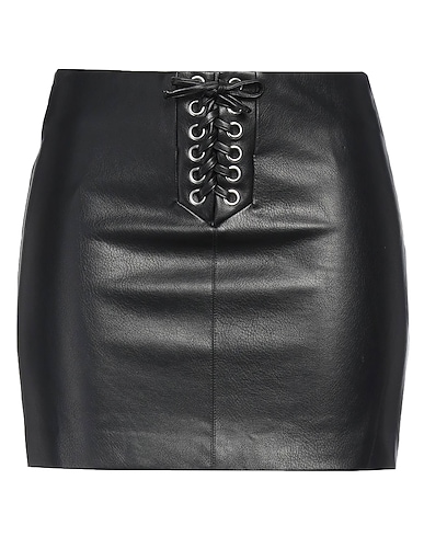 ROTATE BIRGER CHRISTENSEN Mini skirt Black 100% Viscose, Polyurethane
