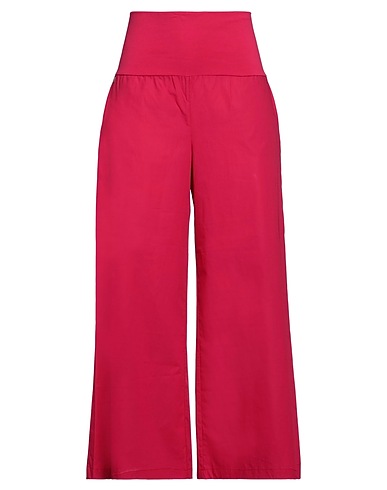 MANILA GRACE Casual trouser Fuchsia 100% Cotton, Elastane