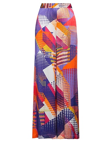 MANILA GRACE Casual trouser Purple 100% Viscose