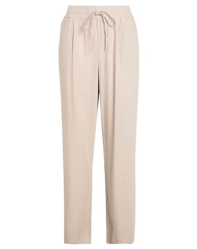 VERO MODA Casual pants Beige 55% EcoVero™ viscose, 45% Linen