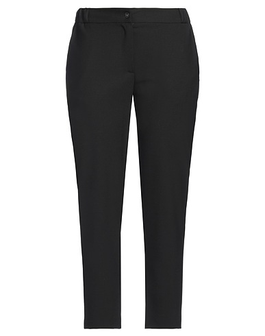 OTTOD'AME Casual trouser Black 53% Polyester, 43% Virgin Wool, 4% Elastane