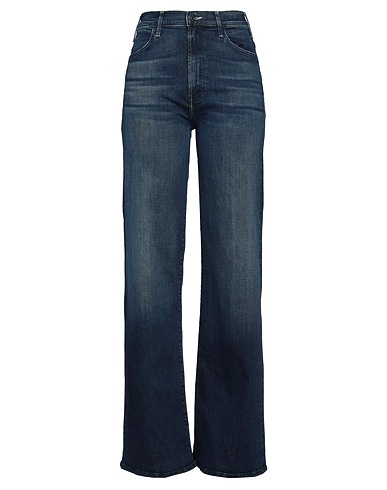 MOTHER Denim trousers Blue 94% Cotton, 5% Polyester, 1% Elastane