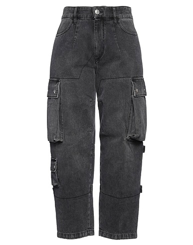 ISABEL MARANT Denim trousers Black 100% Cotton