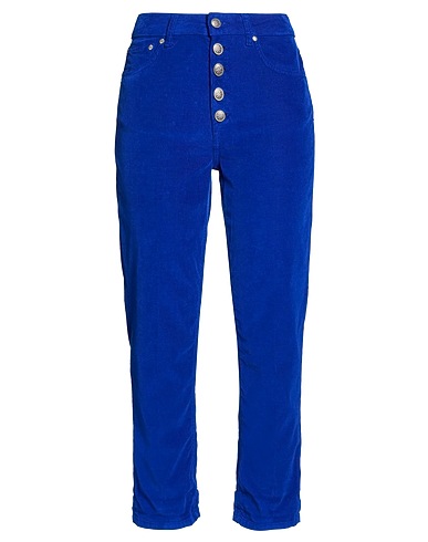 DONDUP Casual trouser Bright blue 62% Cotton, 36% Lyocell, 2% Elastane