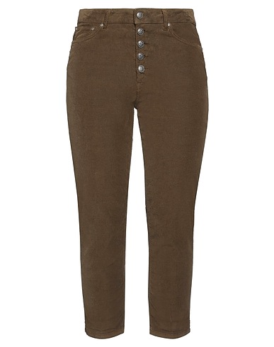 DONDUP Pantalone Verde militare 62% Cotone, 36% Lyocell, 2% Elastan