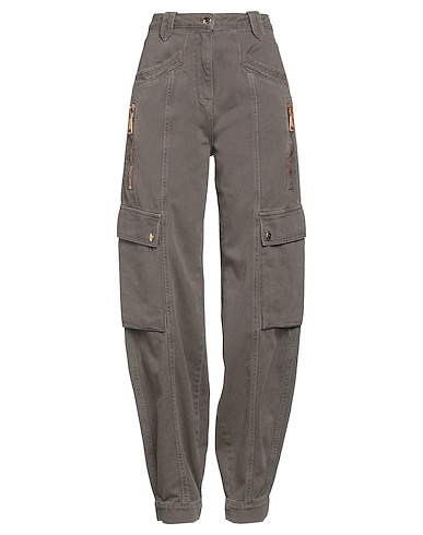 ELISABETTA FRANCHI Denim trousers Khaki 100% Cotton