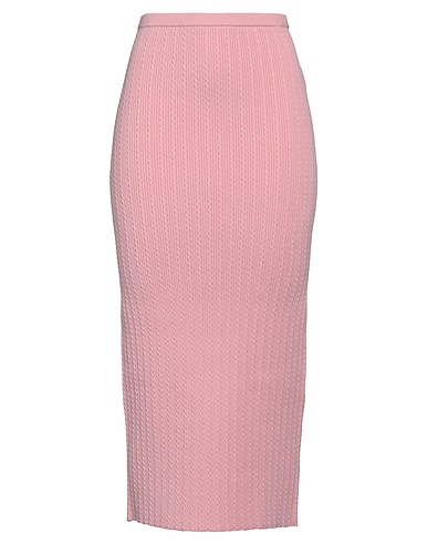 ALESSANDRA RICH Gonna midi Rosa 88% Cotone, 11% Poliammide, 1% Elastan