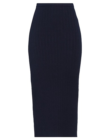 ALESSANDRA RICH Gonna midi Blu notte 88% Cotone, 11% Poliammide, 1% Elastan