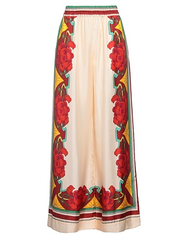 LA DOUBLE J Casual pants Cream 100% Silk