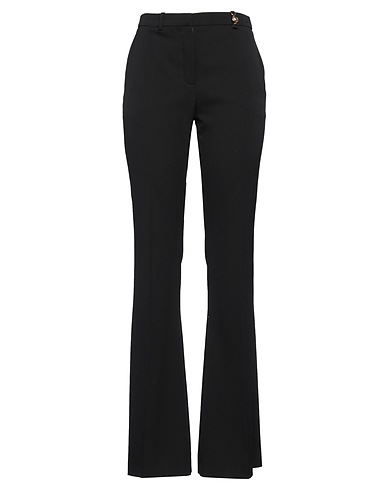 VERSACE Casual trouser Black 98% Wool, 2% Elastane