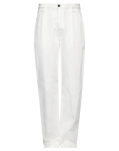 DEPARTMENT 5 Casual pants White 98% Cotton, 2% Elastane