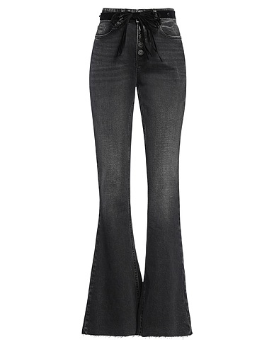 VICOLO Denim pants DENIM COUTURE Black 41% Cotton, 38% Lyocell, 20% Organic cotton, 1% Lycra®