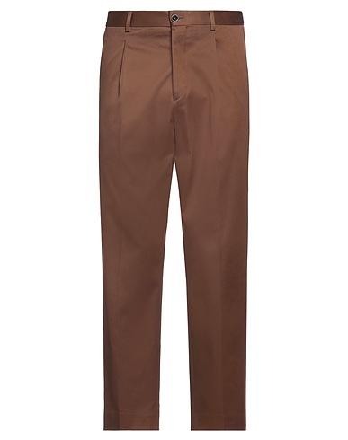 BE ABLE Casual trouser Brown 98% Cotton, 2% Elastane
