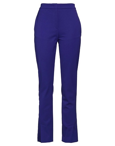 PIAZZA SEMPIONE Casual trouser Purple 92% Virgin Wool, 6% Polyamide, 2% Elastane