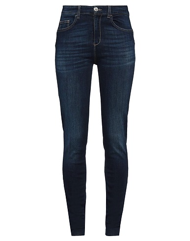 LIU •JO Denim trousers Blue 98% Cotton, 2% Elastane