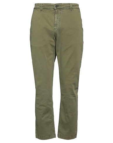 LYLE & SCOTT Casual trouser Military green 97% Cotton, 3% Elastane