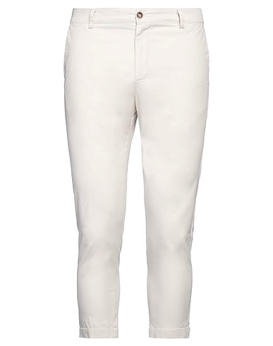 DANIELE ALESSANDRINI HOMME Pantalone Avorio 97% Cotone, 3% Elastan