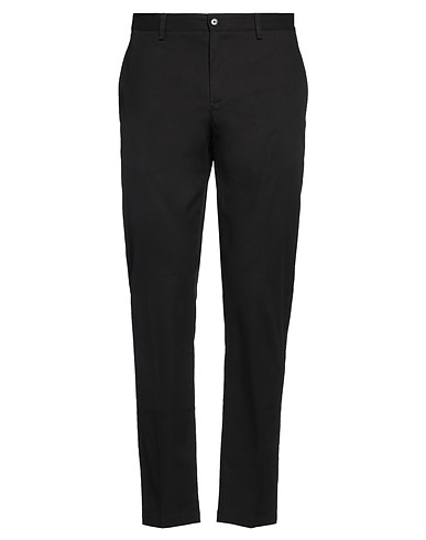 DANIELE ALESSANDRINI HOMME Casual trouser Black 97% Cotton, 3% Elastane
