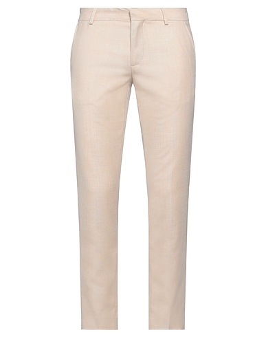 GREY DANIELE ALESSANDRINI Casual trouser BEIGE 86% Polyester, 12% Viscose, 2% Elastane