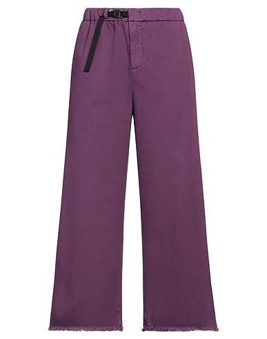 WHITE SAND Casual trouser Purple 97% Cotton, 3% Elastane