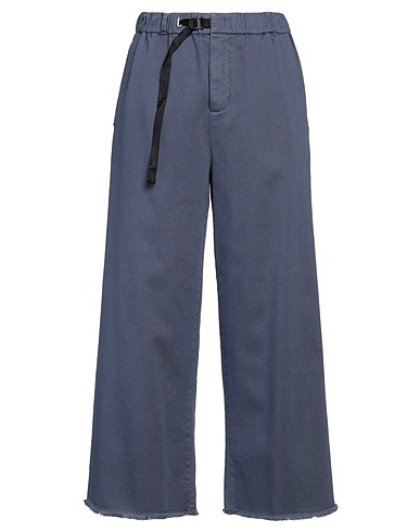 WHITE SAND Casual trouser Slate blue 97% Cotton, 3% Elastane