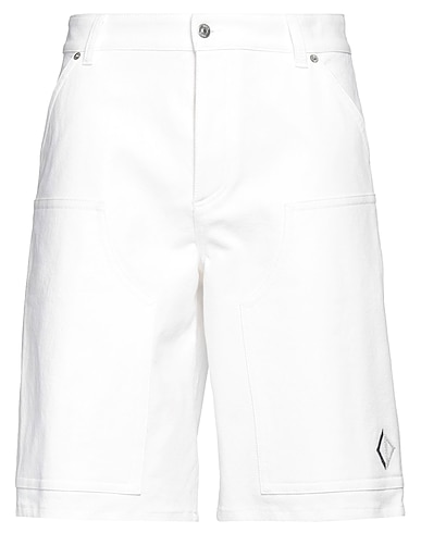 DIOR Denim shorts Ivory 98% Cotton, 2% Rubber, Calfskin