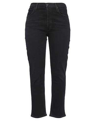 AGOLDE Denim trousers Black 59% Organic cotton, 40% EcoVero™ viscose, 1% Elastane