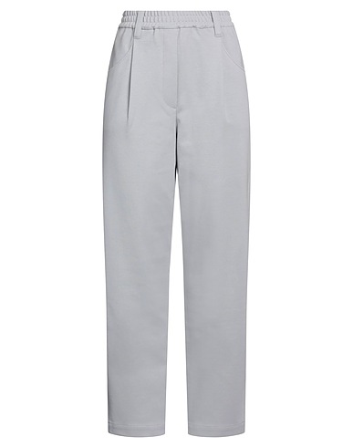 BRUNELLO CUCINELLI Casual pants Grey 78% Cotton, 16% Polyamide, 6% Elastane