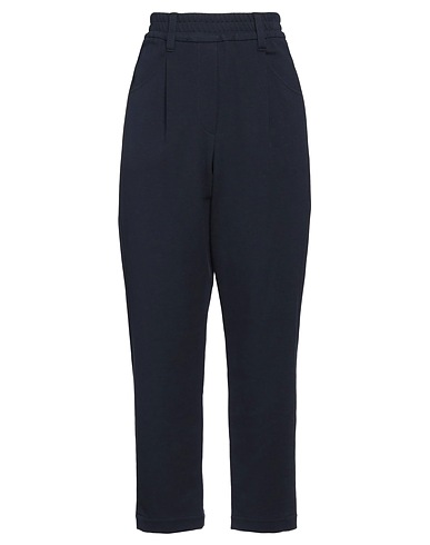 BRUNELLO CUCINELLI Casual pants Navy 78% Cotton, 16% Polyamide, 6% Elastane