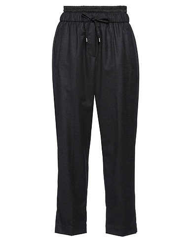 BRUNELLO CUCINELLI Pantalone Blu notte 100% Lana Vergine, Poliestere