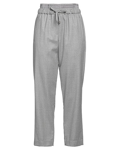 BRUNELLO CUCINELLI Pantalone Grigio chiaro 100% Lana Vergine, Poliestere