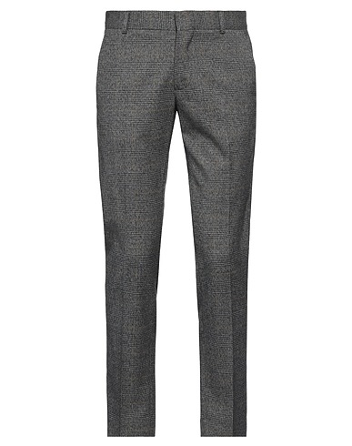 GREY DANIELE ALESSANDRINI Casual trouser Black 65% Polyester, 32% Viscose, 3% Elastane