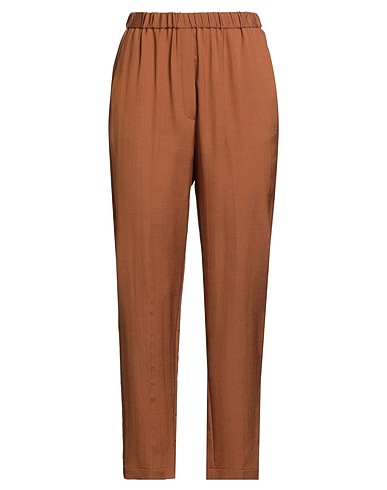 FORTE_FORTE Pantalone Cammello 57% Viscosa, 43% Lana Vergine
