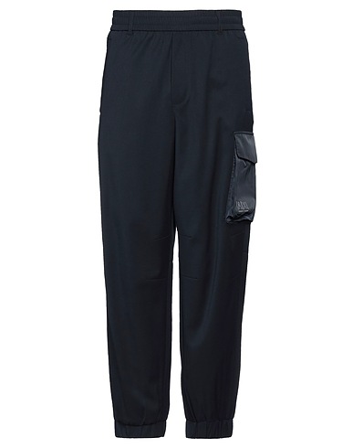 ARMANI EXCHANGE Casual trouser Midnight blue 66% Polyester, 16% Viscose, 15% Wool, 3% Elastane
